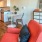naturally lit living area