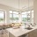 kitchen and dining room with large windows
